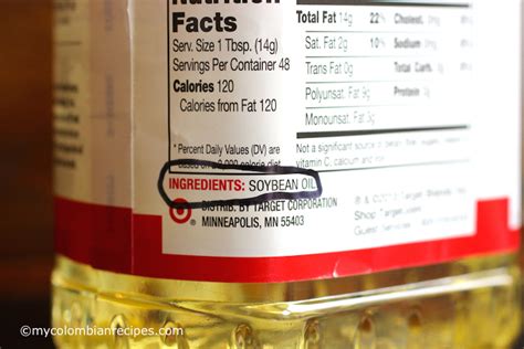 Soybean Oil | My Colombian Recipes