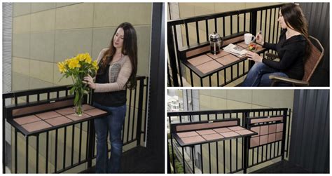 Space Saving Table for Small Balconies | Home Designing