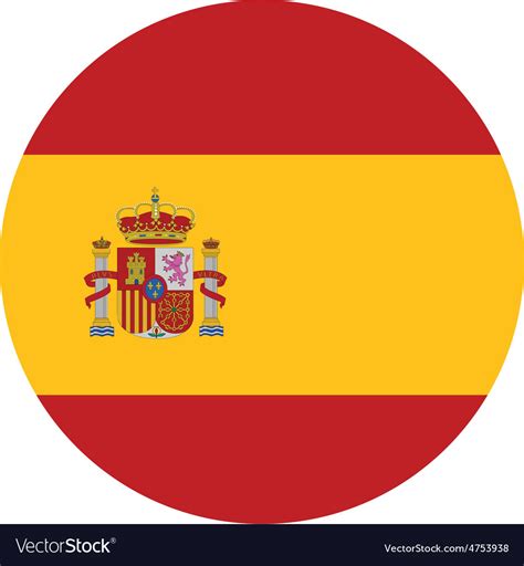 Spain flag Royalty Free Vector Image   VectorStock