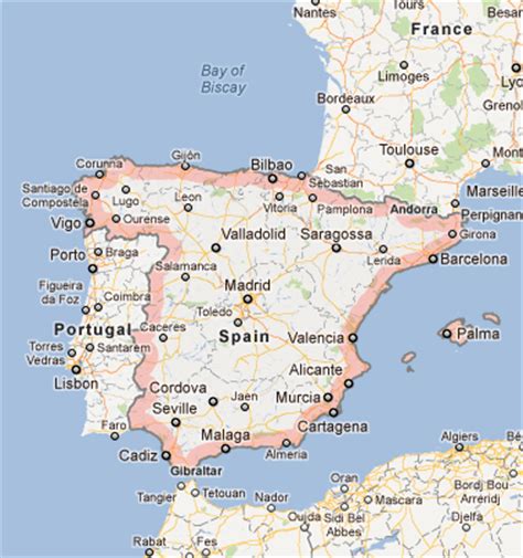 Spain Map Google