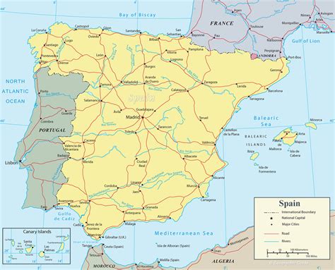 Spain Map   Travel Europe