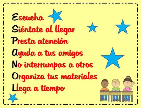 Spanish class rules  en español  | Ideas for school ...