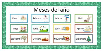 Spanish / Español  > Meses del año by Sil | Teachers Pay ...