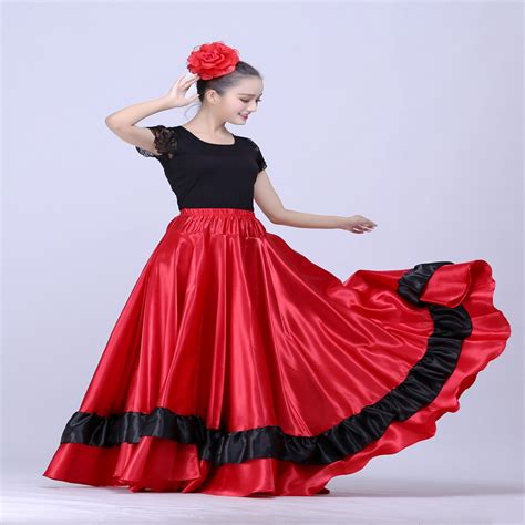Spanish Flamenco Skirt Belly Dance Skirt Spanish Clothing ...