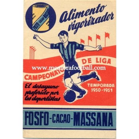 Spanish League 1ª Division 1950 1951 publicity football ...