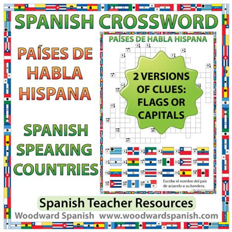 Spanish speaking Countries Crossword – Crucigrama ...