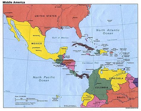 Spanish Speaking Countries Maps Central America Capital ...