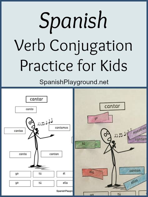 Spanish Verb Conjugation Practice for Kids   Spanish ...