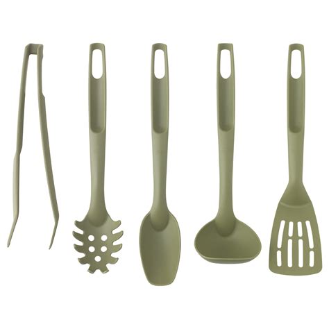 SPECIELL 5 piece kitchen utensil set Dark green   IKEA