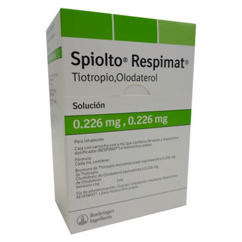 Spiolto Respimat 30 Dosis Inhalador | Aerosoles Medicinal ...