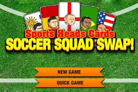 Sports Heads Cards: Soccer Squad Swap   Unblocked Games