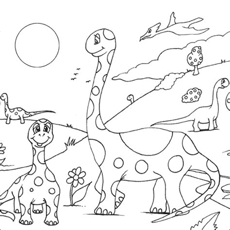 Spotty Dinosaur Coloring