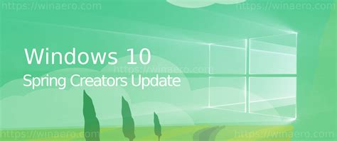 Spring Creators Update is the name of Windows 10 version 1803