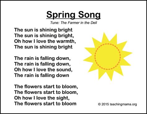 Spring Songs for Preschoolers