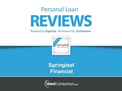 Springleaf Financial Personal Loan Company