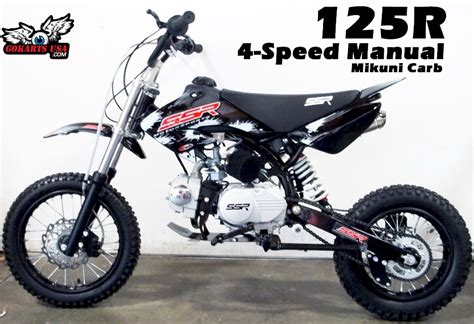 SR125 Mini Dirt Bike 125cc 4 Speed Manual Clutch Pit Bike