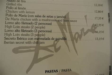 メニュー   Picture of Parrilla de Maria, Madrid   TripAdvisor