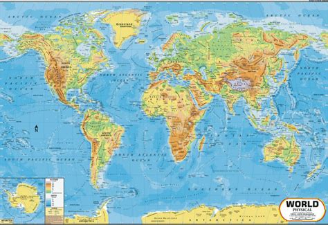 خريطة العالم المادي الخريطة معرف المنتج:50001481949 arabic ...