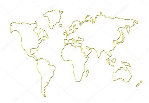Силуэт карта мира, изолированные на белом — Стоковое фото ...