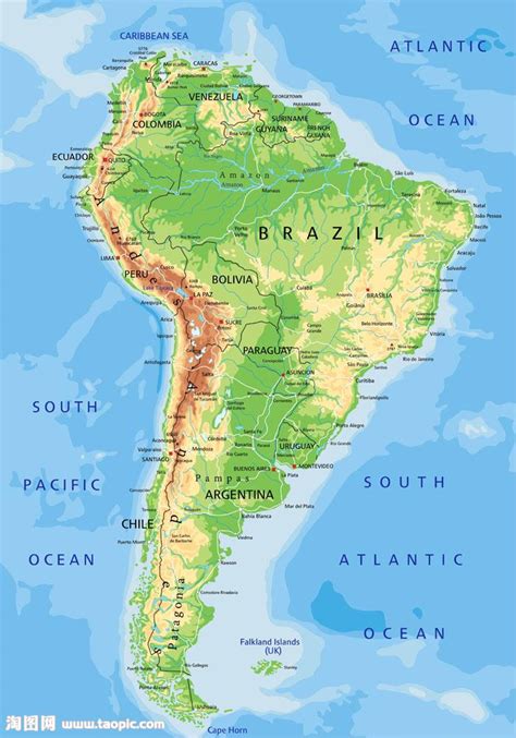南美洲地图矢量图片 图片ID:675097 _ 其他 生活百科 矢量素材_ 淘图网 taopic.com