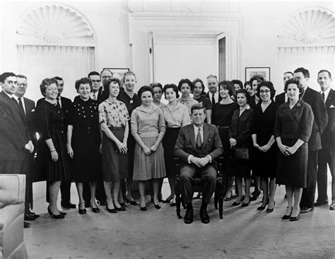 ST 22 1 61. President John F. Kennedy with White House ...
