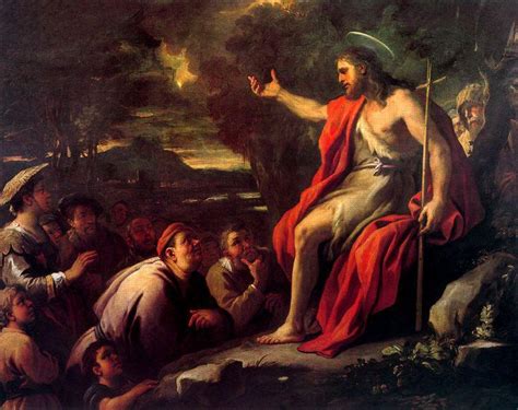 St. John the Baptist Preaching by Luca Giordano  1634 1705 ...