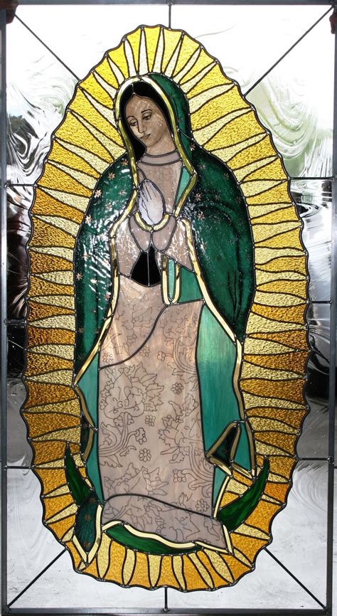 Stained Glass Virgen de Guadalupe | Stained Glass ...