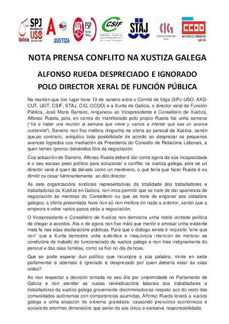 STAJ GALICIA: Alfonso Rueda despreciado e ignorado polo ...