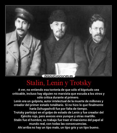 Stalin, Lenin y Trotsky | Desmotivaciones