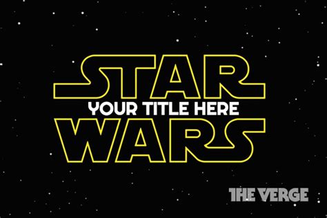 Star Wars: Episode VII title maker