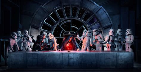 Star Wars: La última cena por Steve Brown   Frogx Three