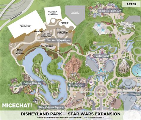 Star Wars Land Rendering: Layout Of Star Wars Experience