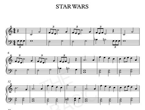 STAR WARS : Main Theme | Piano sheet music, Piano sheet ...