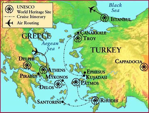 Starożytna Grecja Troja   mapa Starożytnej Grecji i Troi ...