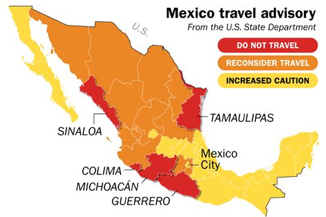 State Department puts 5 Mexican states on  Do Not Travel  list