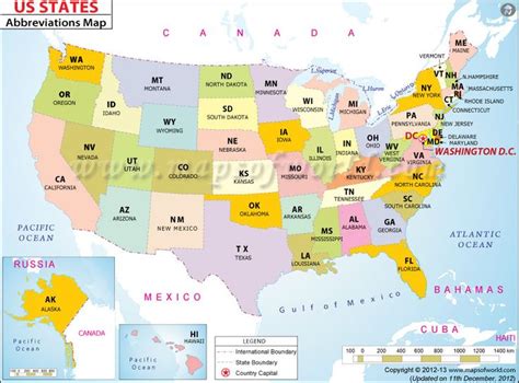 States of US with Abbreviations | #Maps | Pinterest | Usa ...
