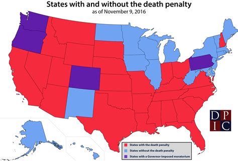 States With and Without the Death Penalty | Death Penalty ...