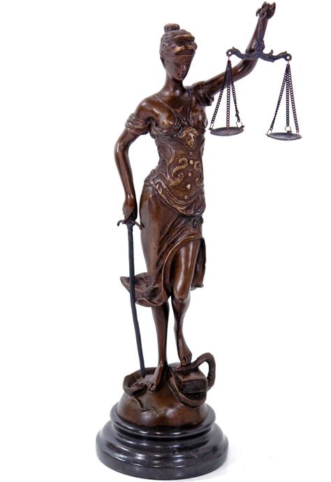 Statue de Thémis, Déesse de la Justice, en bronze 46 cm ...