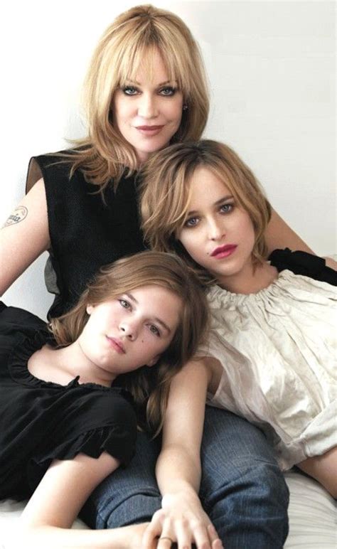 Stella Banderas with mother Melanie Griffith and sister ...