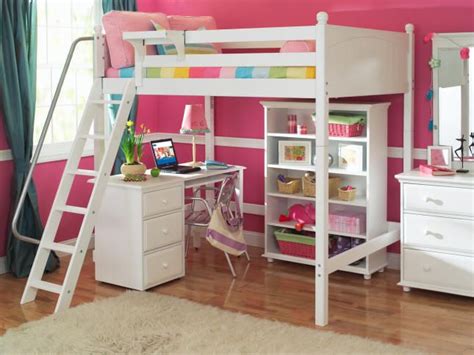 Stella White Loft Bed   full size | Kids Rooms | Pinterest