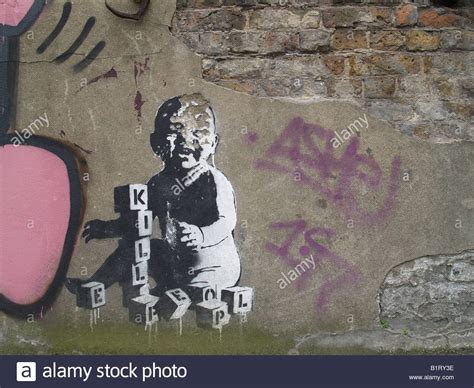 Stencil Graffiti Banksy Style Stock Photos & Stencil ...