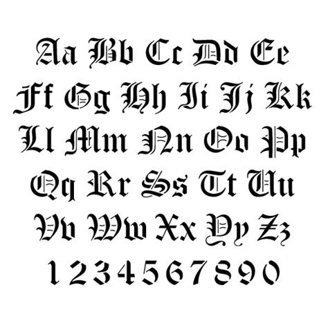 Stencils | Alphabet Stencils | Old English Lettering ...