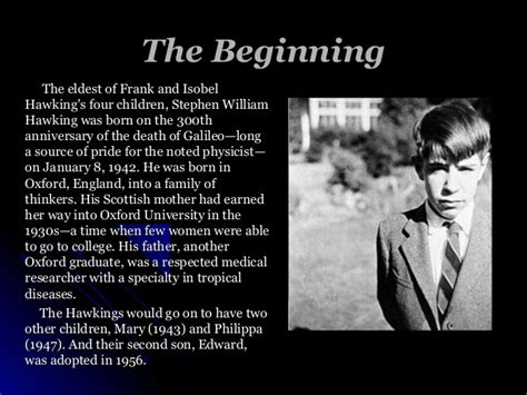 Stephen Hawking  a short history of his life