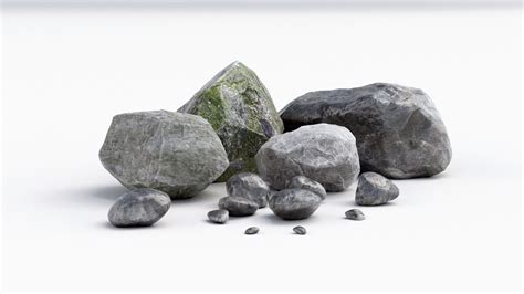 Stones Rock 3D Model MAX OBJ FBX MTL MAT | CGTrader.com