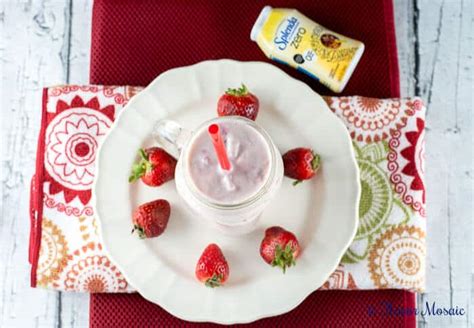 Strawberry Banana Smoothie  with Vanilla Greek Yogurt ...