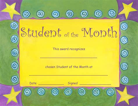 Student Of The Month Certificate | www.imgkid.com   The ...