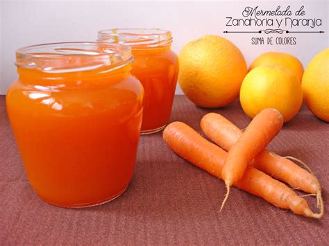 Suma de Colores: Mermelada de zanahoria y naranja
