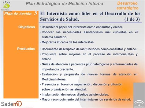 Sumario PLAN ESTRATÉGICO DE LA ESPECIALIDAD DE MEDICINA ...