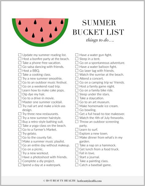 Summer Bucket List Ideas: 30 Things To Do | Summer bucket ...