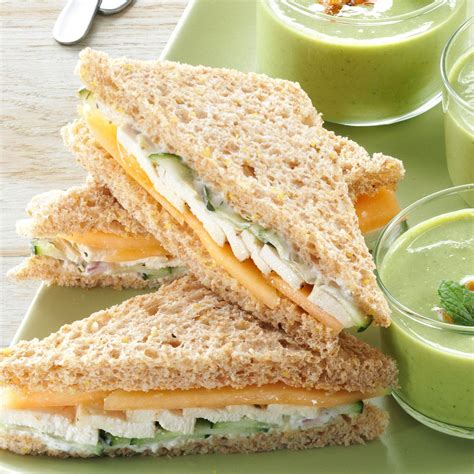 Summer Tea Sandwiches Recipe | Taste of Home
